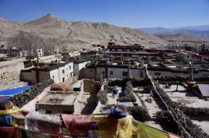 blick auf lo Manthang Königreich Mustang